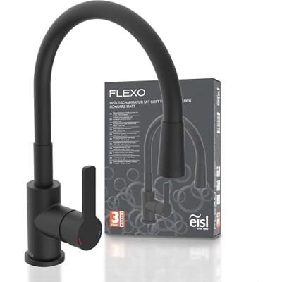 EISL Flexo Schwarz Flexible Spültischarmatur, 360 Grad schwenkbar EISL Flexo Schwarz Flexible Spültischarmatur, 360 Grad schwenkbar