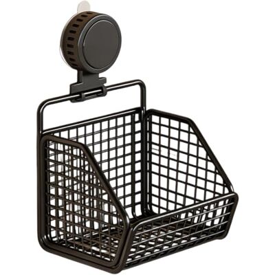 Generic Wall Hanging Basket Saugkupfer Ohne Bohren Küchen Organizer Regal Vintage Stabiler Drahtregal aus Eisen für Snacks & Gewürze – für den Einsatz auf der Arbeitsplatte Generic Wall Hanging Basket Saugkupfer Ohne Bohren Küchen Organizer Regal Vintage Stabiler Drahtregal aus Eisen für Snacks & Gewürze – für den Einsatz auf der Arbeitsplatte