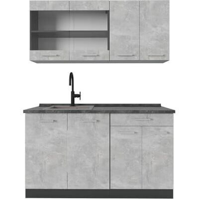 Vicco R-Line Modulküche - 140cm - Anthrazit Vicco R-Line Modulküche - 140cm - Anthrazit