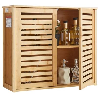 VEVOR Badezimmer Wandschrank Medizinschrank mit 2 Türen & höhenverstellbaren Regalen, Aufbewahrungsschrank über der Toilette zur Wandmontage, Hängeschrank für Küche Toilette Waschküche VEVOR Badezimmer Wandschrank Medizinschrank mit 2 Türen & höhenverstellbaren Regalen, Aufbewahrungsschrank über der Toilette zur Wandmontage, Hängeschrank für Küche Toilette Waschküche