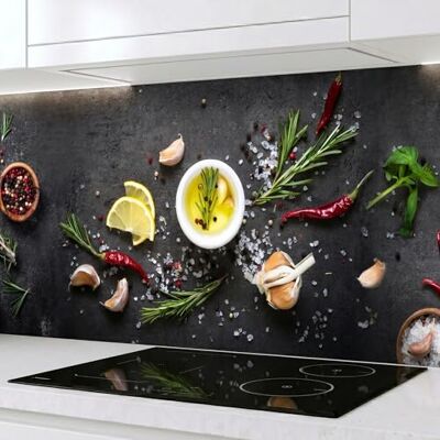 Rodnik Küchenrückwand aus ABS – fugendeckend, monolithisch & pflegeleicht, Spritzschutz mit Direktdruck. Viele Motive (Gewürze) Rodnik Küchenrückwand aus ABS – fugendeckend, monolithisch & pflegeleicht, Spritzschutz mit Direktdruck. Viele Motive (Gewürze)