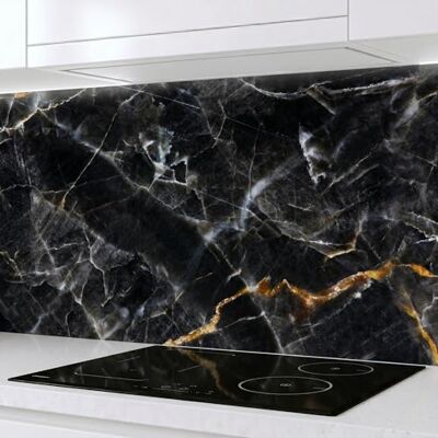 Rodnik Küchenrückwand – monolithische ABS-Platte mit Direktdruck, Spritzschutz, formstabil und langlebig. Große Motivauswahl (Marmor schwarz, 60x400 cm) Rodnik Küchenrückwand – monolithische ABS-Platte mit Direktdruck, Spritzschutz, formstabil und langlebig. Große Motivauswahl (Marmor schwarz, 60x400 cm)