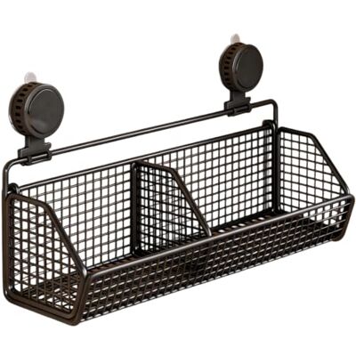 Generic Wall Hanging Basket Saugkupfer Ohne Bohren Küchen Organizer Regal Vintage Stabiler Drahtregal aus Eisen für Snacks & Gewürze – für den Einsatz auf der Arbeitsplatte Generic Wall Hanging Basket Saugkupfer Ohne Bohren Küchen Organizer Regal Vintage Stabiler Drahtregal aus Eisen für Snacks & Gewürze – für den Einsatz auf der Arbeitsplatte