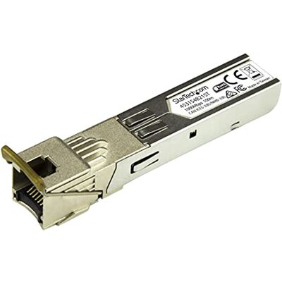 StarTech .com Gigabit Kupfer RJ45 SFP Transceiver Modul (HP 453154-B21 kompatibles SFP, 1000Base-T, Mini GBIC) StarTech .com Gigabit Kupfer RJ45 SFP Transceiver Modul (HP 453154-B21 kompatibles SFP, 1000Base-T, Mini GBIC)