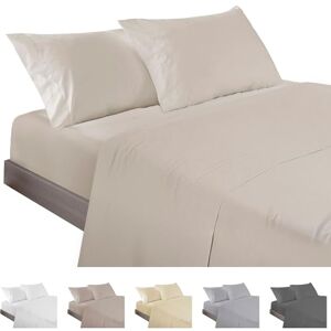 ECOMMERC3 3-teiliges Bettwäsche-Set für Betten mit 80 cm, Bettwäsche mit Spannbettlaken, Bettbezug und 1 Kissenbezug, beige, extra weich und leicht ECOMMERC3 3-teiliges Bettwäsche-Set für Betten mit 80 cm, Bettwäsche mit Spannbettlaken, Bettbezug und 1 Kissenbezug, beige, extra weich und leicht