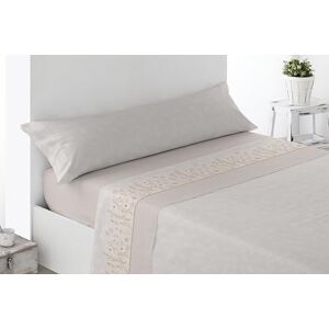 Miracle Home . Roda Bettwäsche-Set, 3-teilig, Spannbettlaken, Bettbezug und Kissenbezug, Anti-Pilling, 50% Baumwolle 50% gebürstete Mikrofaser, beige, 105 x 200 cm, Bett 105 cm Miracle Home . Roda Bettwäsche-Set, 3-teilig, Spannbettlaken, Bettbezug und Kissenbezug, Anti-Pilling, 50% Baumwolle 50% gebürstete Mikrofaser, beige, 105 x 200 cm, Bett 105 cm