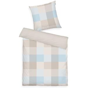 Herding Tom Tailor Flanell-Bettwäsche, 80x80 cm + 135x200 cm, 100% Baumwolle/Flanell, mit Wendemotiv und farbigem Reißverschluss, Bold Mosaic Beige, Hellblau (Nature, Sunny Sand & Sky Blue) Herding Tom Tailor Flanell-Bettwäsche, 80x80 cm + 135x200 cm, 100% Baumwolle/Flanell, mit Wendemotiv und farbigem Reißverschluss, Bold Mosaic Beige, Hellblau (Nature, Sunny Sand & Sky Blue)