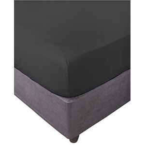 Miracle Home . Weiches und bequemes elastisches Spannbetttuch, 50% Baumwolle 50% Polyester, Schwarz. 90 x 200 Miracle Home . Weiches und bequemes elastisches Spannbetttuch, 50% Baumwolle 50% Polyester, Schwarz. 90 x 200