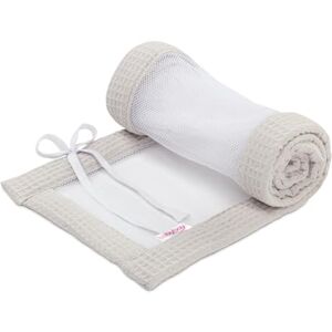 babybay Nestchen Mesh-Waffelpiqué passend für Modell Maxi, Boxspring, Comfort und Comfort Plus, weißgrau babybay Nestchen Mesh-Waffelpiqué passend für Modell Maxi, Boxspring, Comfort und Comfort Plus, weißgrau