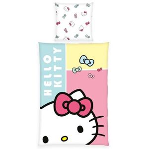 Herding Bettwäsche Hello Kitty, Kopfkissenbezug ca. 80 x 80 cm, Bettbezug ca. 135 x 200 cm, Mit Reißverschluss und Wendemotiv, 100% Baumwolle/Renforcé Herding Bettwäsche Hello Kitty, Kopfkissenbezug ca. 80 x 80 cm, Bettbezug ca. 135 x 200 cm, Mit Reißverschluss und Wendemotiv, 100% Baumwolle/Renforcé