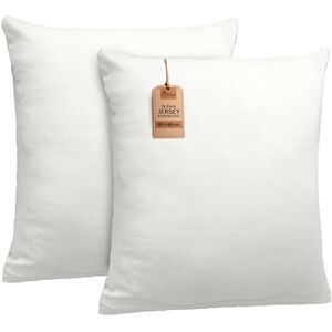 NatureMark 2er Set Jersey Kissenbezüge – Elastisch, weich, atmungsaktiv und hautfreundlich – Waschbare Kissenhülle 80x80 – Natur/Creme NatureMark 2er Set Jersey Kissenbezüge – Elastisch, weich, atmungsaktiv und hautfreundlich – Waschbare Kissenhülle 80x80 – Natur/Creme