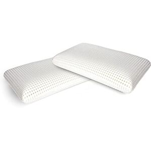 Talamo Italia 4er-Set Kissen fà¼r das Bett, 100% Made in Italy, Ergonomisches "Seifen"-Kissen aus perforiertem Memory-Schaum, hypoallergen und atmungsaktiv, 70x40xh16 cm Talamo Italia 4er-Set Kissen fà¼r das Bett, 100% Made in Italy, Ergonomisches "Seifen"-Kissen aus perforiertem Memory-Schaum, hypoallergen und atmungsaktiv, 70x40xh16 cm