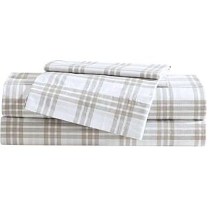 Eddie Bauer Bettwäsche-Set für Kingsize-Bett, Baumwollperkal, superweiche und gemütliche Heimdekoration, Oeko-TEX-Zertifiziert (Einfach kariert, Beige, Kingsize) Eddie Bauer Bettwäsche-Set für Kingsize-Bett, Baumwollperkal, superweiche und gemütliche Heimdekoration, Oeko-TEX-Zertifiziert (Einfach kariert, Beige, Kingsize)