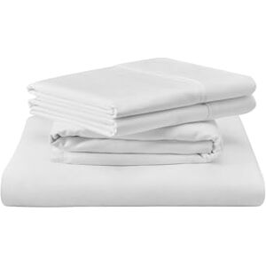 TEMPUR-PEDIC Tempur, luxuriöses Bettlaken-Set, ägyptische Baumwolle, für Kingsize-Bett, Weiß TEMPUR-PEDIC Tempur, luxuriöses Bettlaken-Set, ägyptische Baumwolle, für Kingsize-Bett, Weiß