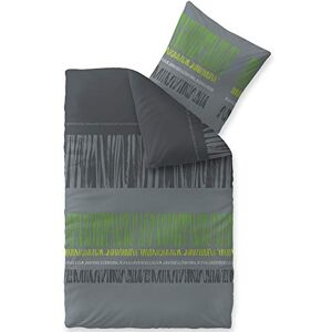 CelinaTex Touchme Biber Bettwäsche 135 x 200 cm 2teilig Baumwolle Bettbezug, Set, Bettgarnitur für Sommer und Winter, ganzjährig, pflegeleicht, Anni grau schwarz grün CelinaTex Touchme Biber Bettwäsche 135 x 200 cm 2teilig Baumwolle Bettbezug, Set, Bettgarnitur für Sommer und Winter, ganzjährig, pflegeleicht, Anni grau schwarz grün