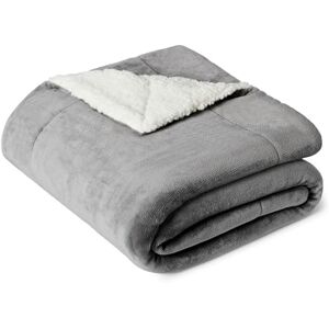 Amazon Mikrofaser Wendedecke Kuscheldecke aus Sherpa, 127 x 152 cm, Dunkelgrau Amazon Mikrofaser Wendedecke Kuscheldecke aus Sherpa, 127 x 152 cm, Dunkelgrau