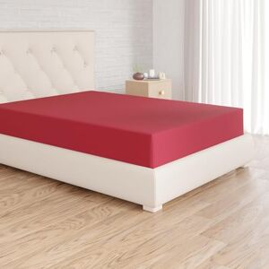 Amazon Mikrofaser Spannbettlaken, Spannbetttuch Matratzenhöhe bis 30 cm, 140 x 200 cm, Burgunderrot Amazon Mikrofaser Spannbettlaken, Spannbetttuch Matratzenhöhe bis 30 cm, 140 x 200 cm, Burgunderrot