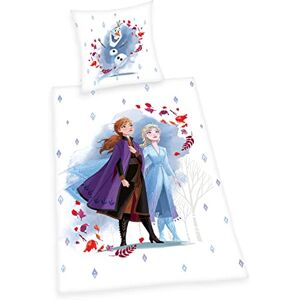 Herding Disney´s Eiskönigin 2 Bettwäsche-Set, Kopfkissenbezug 80 x 80 cm, Bettbezug 135 x 200 cm, Mit leichtläufigem Reißverschluss, 100% Baumwolle/Renforcé Herding Disney´s Eiskönigin 2 Bettwäsche-Set, Kopfkissenbezug 80 x 80 cm, Bettbezug 135 x 200 cm, Mit leichtläufigem Reißverschluss, 100% Baumwolle/Renforcé