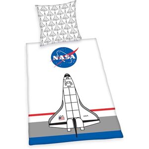 Herding Bettwäsche NASA, Kopfkissenbezug 80 x 80 cm mit Wende-Motiv, Bettbezug 135 x 200 cm, Mit Knopfleiste, 100% Baumwolle Herding Bettwäsche NASA, Kopfkissenbezug 80 x 80 cm mit Wende-Motiv, Bettbezug 135 x 200 cm, Mit Knopfleiste, 100% Baumwolle