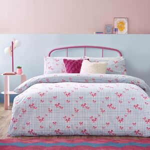 furn. Heya Home Gingham Bows Bedrucktes Bettwäsche-Set – Blau – Super King furn. Heya Home Gingham Bows Bedrucktes Bettwäsche-Set – Blau – Super King