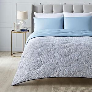 Night Lark Coverless Duvet Super King 6 Tog Spring Summer Blue Garden Superweiche, gemütliche und leichte Steppdecke, maschinenwaschbar und schnell trocknend, All-in-One-Kissen-Set, wendbar Night Lark Coverless Duvet Super King 6 Tog Spring Summer Blue Garden Superweiche, gemütliche und leichte Steppdecke, maschinenwaschbar und schnell trocknend, All-in-One-Kissen-Set, wendbar