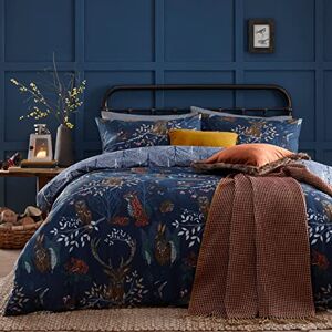 furn. Forest Fauna Bettbezug-Set, Einzelbett, Marineblau furn. Forest Fauna Bettbezug-Set, Einzelbett, Marineblau