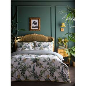 Laurence Llewelyn-Bowen Bettbezug-Set, 100% Baumwolle, Super-King-Size-Bett, 260 x 220 cm, Grün, Blumenmuster, Fadenzahl 200, 2 Kissenbezüge Laurence Llewelyn-Bowen Bettbezug-Set, 100% Baumwolle, Super-King-Size-Bett, 260 x 220 cm, Grün, Blumenmuster, Fadenzahl 200, 2 Kissenbezüge