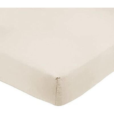 Amazon Mikrofaser Spannbettlaken, 100% Polyester, Weich und Atmungsaktiv, 150cm x 200cm x 30cm, Beige Amazon Mikrofaser Spannbettlaken, 100% Polyester, Weich und Atmungsaktiv, 150cm x 200cm x 30cm, Beige