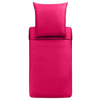 Bassetti Uni Bettwäsche Bettbezug einzeln aus 100% Baumwollsatin in der Farbe Fuchsia, Maße: 200x200 cm 9234131 Bassetti Uni Bettwäsche Bettbezug einzeln aus 100% Baumwollsatin in der Farbe Fuchsia, Maße: 200x200 cm 9234131