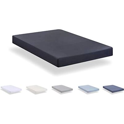 TODOCAMA Microfaser Spannbettlaken - Verstellbar 20-30cm - Dunkelgrau TODOCAMA Microfaser Spannbettlaken - Verstellbar 20-30cm - Dunkelgrau