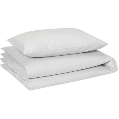 Amazon Kinderbettwäsche 100x135 2teilig 100% Bio Baumwolle Wendbar, Bettdeckenbezug 100x135 cm & Kissenbezug 40x60 cm, für Baby, Hellgrau Amazon Kinderbettwäsche 100x135 2teilig 100% Bio Baumwolle Wendbar, Bettdeckenbezug 100x135 cm & Kissenbezug 40x60 cm, für Baby, Hellgrau