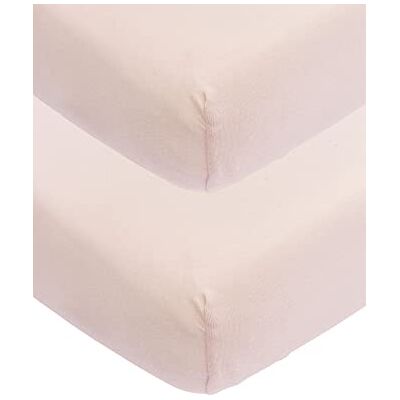 MEYCO Baby Spannbettlaken für Kinderbett 2er Pack 70x140cm Jersey Spannbetttuch 100 % Baumwolle Oeko Tex zertifiziert Rundum-Gummizug, atmungsaktiv Uni Zartrosa MEYCO Baby Spannbettlaken für Kinderbett 2er Pack 70x140cm Jersey Spannbetttuch 100 % Baumwolle Oeko Tex zertifiziert Rundum-Gummizug, atmungsaktiv Uni Zartrosa
