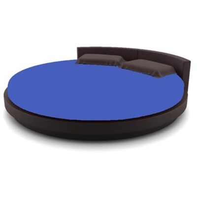 Moon Spannbettlaken RUND 245cm auch fürs Wasserbett 190g/m² Line Silver Spannbetttuch Royalblau Moon Spannbettlaken RUND 245cm auch fürs Wasserbett 190g/m² Line Silver Spannbetttuch Royalblau