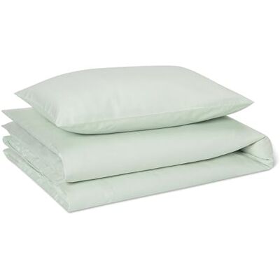 Amazon Kinderbettwäsche 100x135 2teilig 100% Bio Baumwolle Wendbar, Bettdeckenbezug 100x135 cm & Kissenbezug 40x60 cm, für Baby, Salbeigrün Amazon Kinderbettwäsche 100x135 2teilig 100% Bio Baumwolle Wendbar, Bettdeckenbezug 100x135 cm & Kissenbezug 40x60 cm, für Baby, Salbeigrün