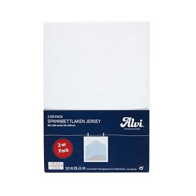 Alvi Spannbettlaken 2er-Pack Bettlaken, 2er-Pack, weich, faltenfrei, waschmaschinengeeignet, mit Gummizug weiß/weiß Weiß Alvi Spannbettlaken 2er-Pack Bettlaken, 2er-Pack, weich, faltenfrei, waschmaschinengeeignet, mit Gummizug weiß/weiß Weiß