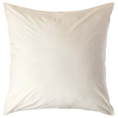 Homescapes Perkal Kissenbezug 40x40 cm Creme-vanille, Kissenhülle mit Reißverschluss, 100% ägyptische Baumwolle, Fadendichte 200 Homescapes Perkal Kissenbezug 40x40 cm Creme-vanille, Kissenhülle mit Reißverschluss, 100% ägyptische Baumwolle, Fadendichte 200