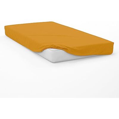 Soleil d'ocre , Spannbettlaken aus Baumwolle 57 Fäden 70x140 cm BEBE Senfgelb, von Soleil Ocre Soleil d'ocre , Spannbettlaken aus Baumwolle 57 Fäden 70x140 cm BEBE Senfgelb, von Soleil Ocre