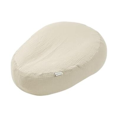 MEYCO Relaxbezug für Stillkissen One Size Musselin Soft Sand 100% Baumwolle Musselin Pre-washed Oeko Tex zertifiziert verwandelt Stillkissen zu Babynest atmungsaktiv & weich MEYCO Relaxbezug für Stillkissen One Size Musselin Soft Sand 100% Baumwolle Musselin Pre-washed Oeko Tex zertifiziert verwandelt Stillkissen zu Babynest atmungsaktiv & weich