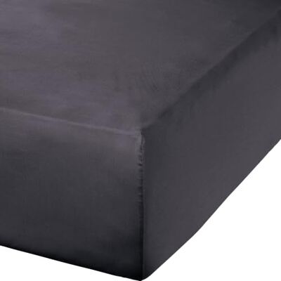 Erwin Müller - Mako-Satin Spannbettlaken Landshut - Grau - Fitted Sheet Erwin Müller - Mako-Satin Spannbettlaken Landshut - Grau - Fitted Sheet