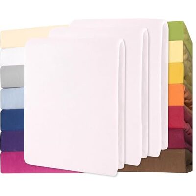 CelinaTex Jersey Spannbettlaken Lucina für Kids Dreierpack 60x120-70x140cm Schnee weiß 100% Baumwolle gekämmt superweich Spannbettbezug, Leintuch, Bettlaken, elastisch, Strech, Oeko-Tex CelinaTex Jersey Spannbettlaken Lucina für Kids Dreierpack 60x120-70x140cm Schnee weiß 100% Baumwolle gekämmt superweich Spannbettbezug, Leintuch, Bettlaken, elastisch, Strech, Oeko-Tex
