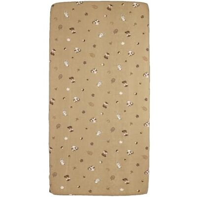 MEYCO Baby Spannbettlaken für Kinderbett – 70x140 cm – Jersey Spannbetttuch – 100% Baumwolle – Oeko-Tex Zertifiziert – Rundum-Gummizug, atmungsaktiv – Forest Animals – Sand MEYCO Baby Spannbettlaken für Kinderbett – 70x140 cm – Jersey Spannbetttuch – 100% Baumwolle – Oeko-Tex Zertifiziert – Rundum-Gummizug, atmungsaktiv – Forest Animals – Sand