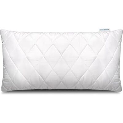 Schiesser Kopfkissen 40x80 cm recycelte Hohlfaserfüllung Füllmenge anpassbar hohe Bauschkraft leicht & weich Reißverschluss waschbar bei 60 °C OEKO-TEX® STANDARD 100 Schiesser Kopfkissen 40x80 cm recycelte Hohlfaserfüllung Füllmenge anpassbar hohe Bauschkraft leicht & weich Reißverschluss waschbar bei 60 °C OEKO-TEX® STANDARD 100