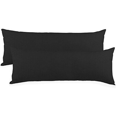 aqua-textil Classic Line Baumwoll Kissenbezug 2er-Set 40 x 200 cm schwarz e Seitenschläferkissen Bezug Kissenhülle. Kopfkissenüberzug. Pillowcase. Bettkissen. Kopfkissenbezug. Reißverschluss aqua-textil Classic Line Baumwoll Kissenbezug 2er-Set 40 x 200 cm schwarz e Seitenschläferkissen Bezug Kissenhülle. Kopfkissenüberzug. Pillowcase. Bettkissen. Kopfkissenbezug. Reißverschluss