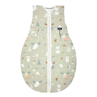 Alvi Kugelschlafsack Thermo Baumwolle Baby Winterschlafsack, 2.5 TOG, gefüttert, warm, atmungsaktiv und weich für den Winter Baby Forest Multi Colored Alvi Kugelschlafsack Thermo Baumwolle Baby Winterschlafsack, 2.5 TOG, gefüttert, warm, atmungsaktiv und weich für den Winter Baby Forest Multi Colored
