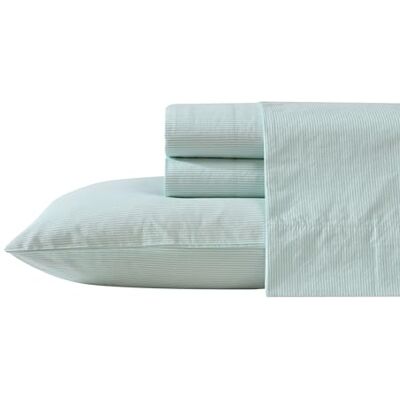 Nautica Bettwäsche-Set für King-Size-Bett, Baumwoll-Perkal-Bettwäsche-Set, frisch und kühl, leicht und atmungsaktiv (Penny-Nadelstreifenweiß, King-Size) Nautica Bettwäsche-Set für King-Size-Bett, Baumwoll-Perkal-Bettwäsche-Set, frisch und kühl, leicht und atmungsaktiv (Penny-Nadelstreifenweiß, King-Size)