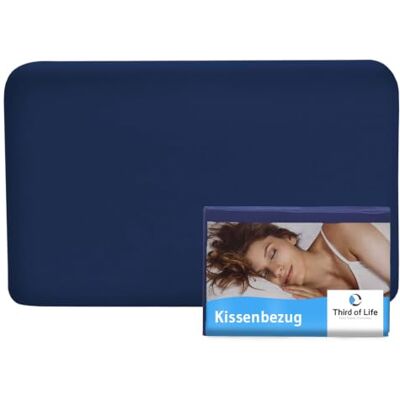 Third of Life Kissenbezug 40x25 cm Nachtblau Einzelpack für VOLAR Reisekissen Mako-Baumwolle (Double Jersey), Bügelfrei & trocknergeeignet, Kissenhülle mit Reißverschluss, Oeko-Tex Zertifiziert Third of Life Kissenbezug 40x25 cm Nachtblau Einzelpack für VOLAR Reisekissen Mako-Baumwolle (Double Jersey), Bügelfrei & trocknergeeignet, Kissenhülle mit Reißverschluss, Oeko-Tex Zertifiziert