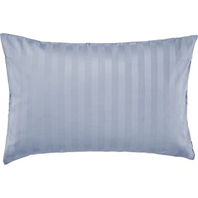 Pure Mako Satin Damast Streifen Kissenbezug 40x60 grau Waschbar bis 60°C, Reißverschluss Atmungsaktiv & Anti-Pilling Pure Mako Satin Damast Streifen Kissenbezug 40x60 grau Waschbar bis 60°C, Reißverschluss Atmungsaktiv & Anti-Pilling