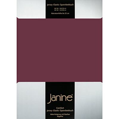 Janine Elastisches Spannbettlaken - Weinrot - Betttuch & Matratzenbezug Janine Elastisches Spannbettlaken - Weinrot - Betttuch & Matratzenbezug