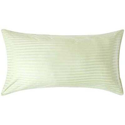 Homescapes 2er-Set Damast Kissenbezug lindgrün 50x90 cm mit Satin-Streifen & Hotelverschluss, 100% ägyptische Baumwolle, Fadendichte 330 Homescapes 2er-Set Damast Kissenbezug lindgrün 50x90 cm mit Satin-Streifen & Hotelverschluss, 100% ägyptische Baumwolle, Fadendichte 330
