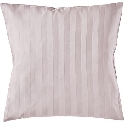 Pure Mako Satin Damast Streifen Kissenbezug 40x40 rosa Waschbar bis 60°C, Reißverschluss Atmungsaktiv & Anti-Pilling Pure Mako Satin Damast Streifen Kissenbezug 40x40 rosa Waschbar bis 60°C, Reißverschluss Atmungsaktiv & Anti-Pilling